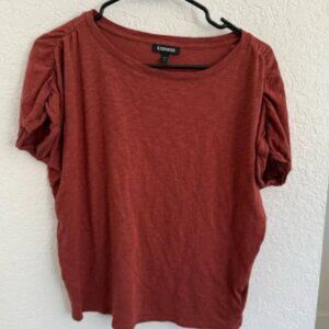 Express Women's Short Sleeve Top in Rust